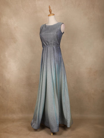 Grey Ombre Glitter Bridesmaid Gown - Diadem
