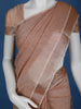 Light Orange With Designed Border Cotton Saree - Diadem