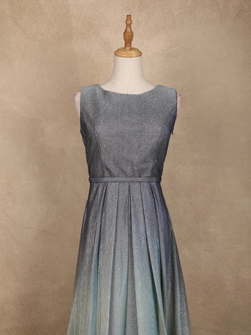 Grey Ombre Glitter Bridesmaid Gown - Diadem