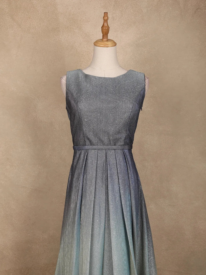 Grey Ombre Glitter Bridesmaid Gown - Diadem