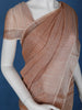 Light Orange With Designed Border Cotton Saree - Diadem