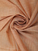 Light Orange With Designed Border Cotton Saree - Diadem