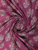 Purple Floral Design Cotton Saree - Diadem