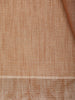 Light Orange With Designed Border Cotton Saree - Diadem