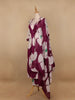 Red Floral Designed Cotton Salwar Suit - Diadem