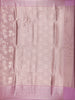 Pink Floral Design Semi Tissue Saree - Diadem