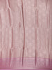 Pink Floral Design Semi Tissue Saree - Diadem
