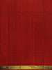 Navy Blue With Red Border Zari Butta Kanchipuram Silk Saree