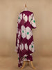 Red Floral Designed Cotton Salwar Suit - Diadem