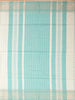 White Linen Cotton Saree with Check Pattern on the Body with Designed Border - Diadem