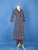 Dark Navy Blue Cotton Printed Salwar Suit