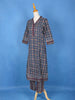 Dark Navy Blue Cotton Printed Salwar Suit