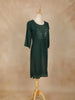 Dark Green Solid Cotton Kurti