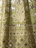 Sage Green Mirror Work Banarasi Silk Lehenga Set with Dupatta