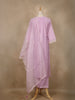 Lavender Floral Embroidered Silk Cotton Salwar Suit