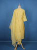 Yellow Floral Embroidered Silk Cotton Salwar Suit