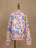 Light Pink Sequined Full-Sleeve Bomber Jacket