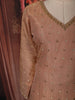 Onion Pink Stone Embellished Design Tissue Silk Straight Cut Salwar Suit with Dupatta