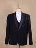 Blue Floral Designed Men's Suit - Diadem