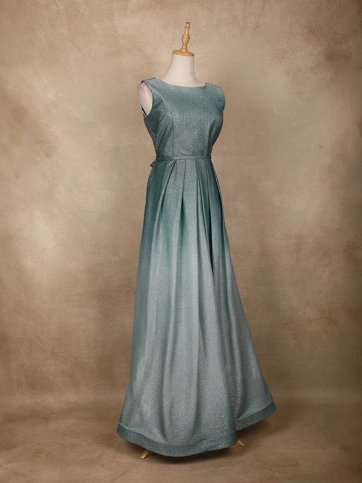 Green Ombre Glitter Bridesmaid Gown - Diadem