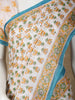 Off-White Floral Design Cotton Saree - Diadem