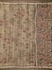 Taupe Brown Abstract Designed Semi Tussar Silk Saree - Diadem