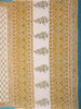 Off-White Floral Design Cotton Saree - Diadem