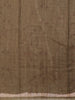 Taupe Brown Abstract Designed Semi Tussar Silk Saree - Diadem
