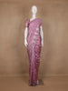 Lavender Floral Design Semi Tissue Saree - Diadem