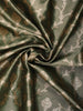 Bottle Green Floral Designed Semi Silk Fancy Saree