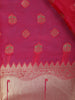 Pink Floral Designed Soft Silk Saree - Diadem