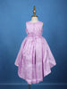 Lavender Oversized Floral Satin Kids Gown