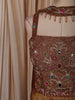 Antique Bronze Abstract Beads Embroidered Design Tissue Silk Fancy Lehenga with Matching Choker Dupatta