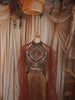 Antique Bronze Heavy Sequins and Beads Embroidered Design Tissue Silk Party Wear Lehenga With Matching Ruffle Dupatta