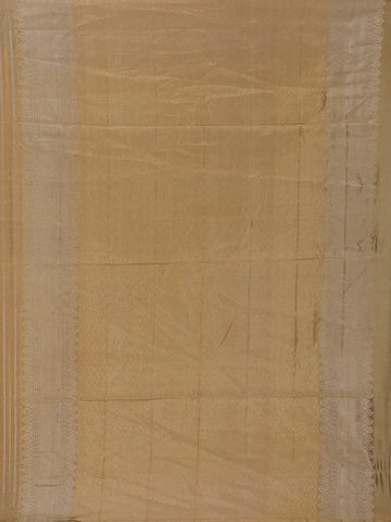 Antique Brown Striped Design Woven Silk Saree - Diadem