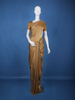 Antique Brown Striped Design Woven Silk Saree - Diadem