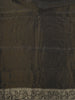 Antique Charcoal Black with Multicolor Floral Zari Woven Design Pure Banarasi Saree with Zari Border