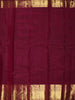Antique Copper Maroon Geometric Zari Woven Design Pure Kanchipuram Silk Bridal Wear Saree with Matching Grand Gold Zari Border