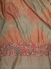 Antique Geometric Floral Vine Zari Woven Design Pure Tussar Saree with Thread Work Border