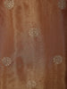 Antique Gold Brown Floral Zari Embroidered Design Tissue Organza Salwar Suit with Dupatta