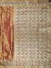 Antique Gold Floral Butta Zari Woven Design Tissue Organza Fancy Saree with Stone Work Border