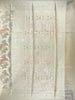 Antique Gold Floral Design Semi Tissue Saree