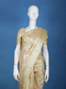 Antique Gold Floral Design Semi Tissue Saree