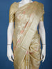 Antique Gold Floral Design Semi Tissue Saree