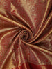 Antique Gold Floral Vine Zari Woven Design Pure Kanchipuram Silk Saree with Contrast Zari Border