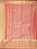 Antique Gold Floral Zari Woven Design Pure Kanchipuram Silk Saree with Contrast Zari Border