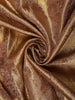 Antique Gold Floral Zari Woven Design Pure Kanchipuram Silk Saree with Zari Border