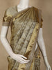 Antique Gold Floral Zari Woven Design Tissue Silk Saree with Designer Border