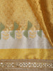 Antique Gold Geometric Zari Woven Design Tissue Designer Saree with Sequins Border