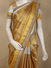 Antique Gold Geometric Zari Woven Design Tissue Designer Saree with Sequins Border